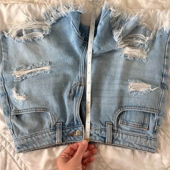 Cello Light Blue Ripped Jean Shorts - Picture 5 of 5